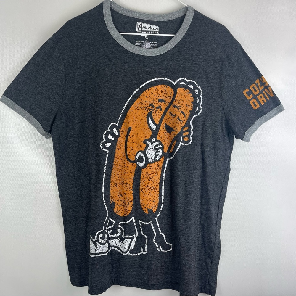 Cozy Dog Drive In short sleeve‎ mens tee by American Roadtrip.  Size LG Preowned